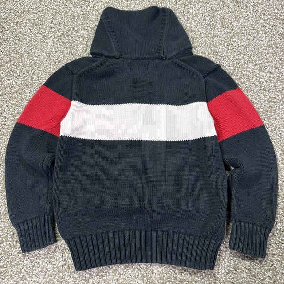 Polo Ralph Lauren Shawl Collar Sweater Spell out Kids Size 5 - Picture 6 of 12